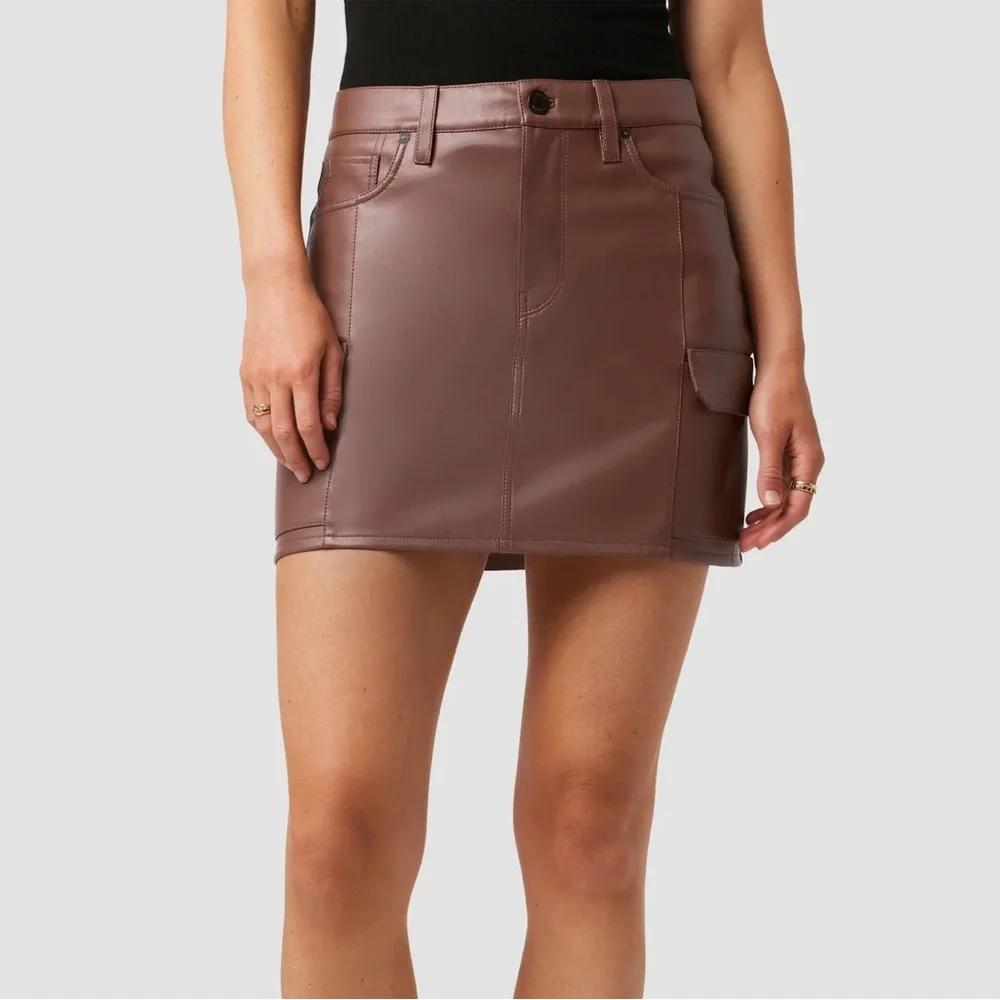 Hudson Brown Cargo Mini Skirt
